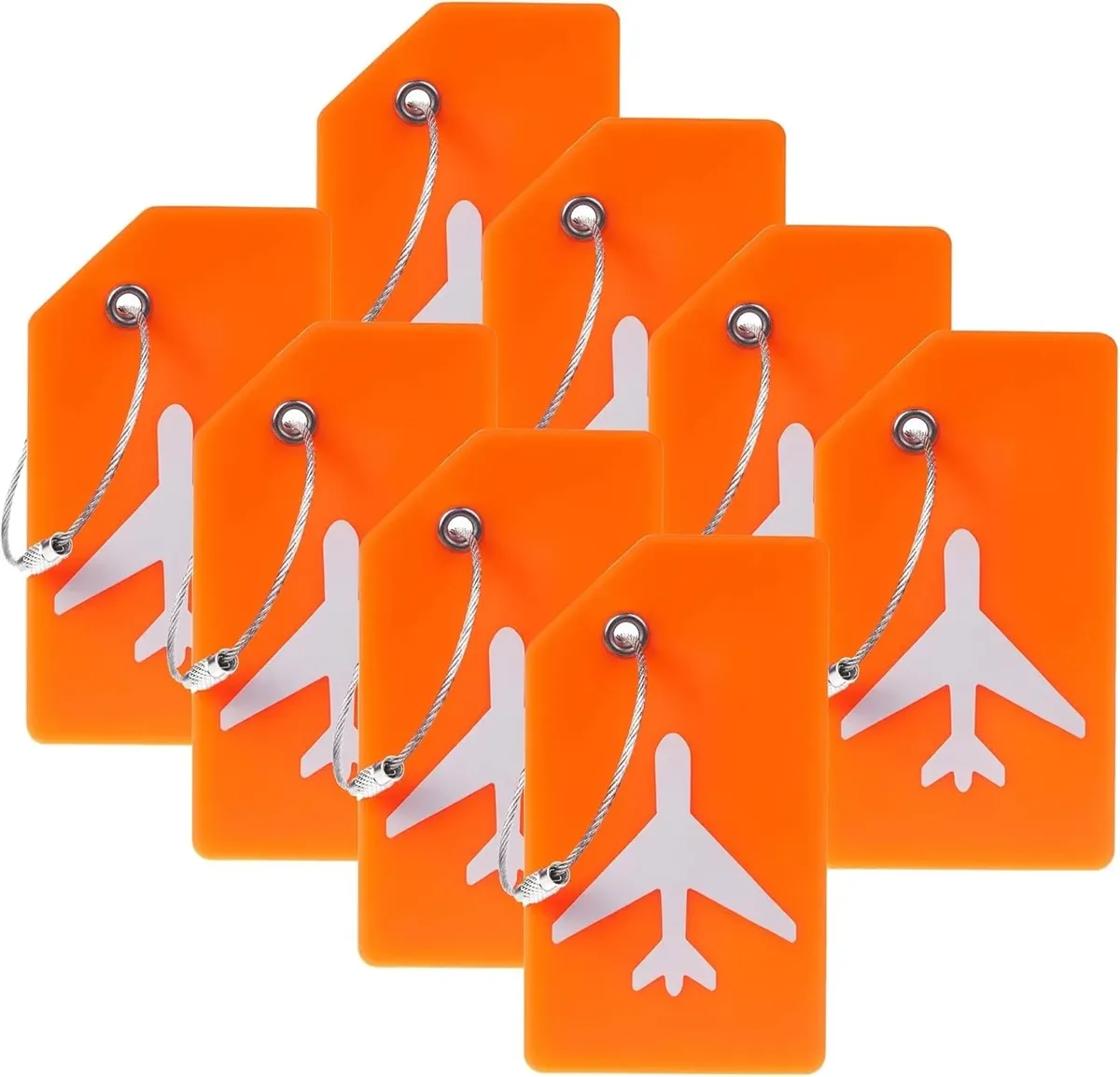 étiquette bagage silicone motif avion blanc fond noir couleur multiple reconnaissance facile information personnelle protection usage voyage