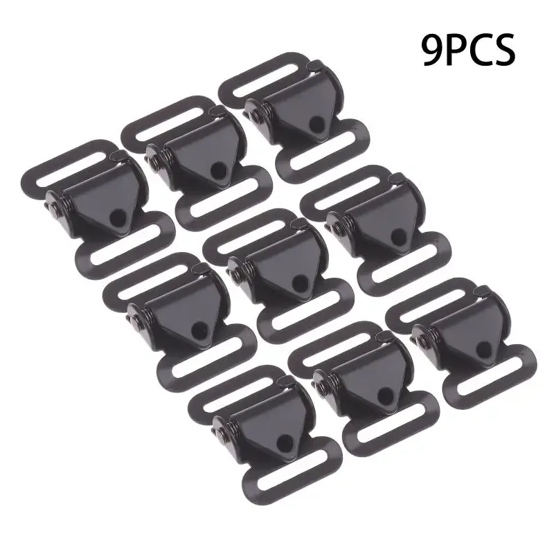 boucle en métal antidérapante, 3 pièces, pour sangle de sac à dos, ceinture de bagage, accessoires de fixation pour ajustement