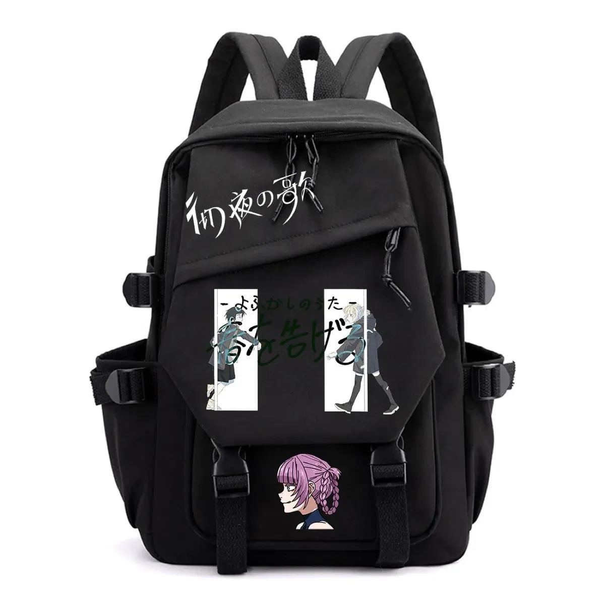 sac à dos call of the night nazuna nanakusa yamori kō cartable d'étudiant de dessin animé, sac à dos de voyage de grande capacité pour adolescents