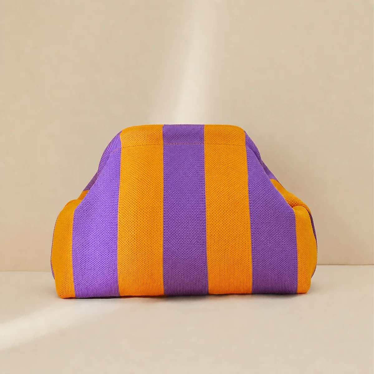 organisateur de maquillage portable, pochette tendance à motifs variés, sac à cosmétiques à main, sac à cosmétiques léger en tricot pour les trajets quotidiens