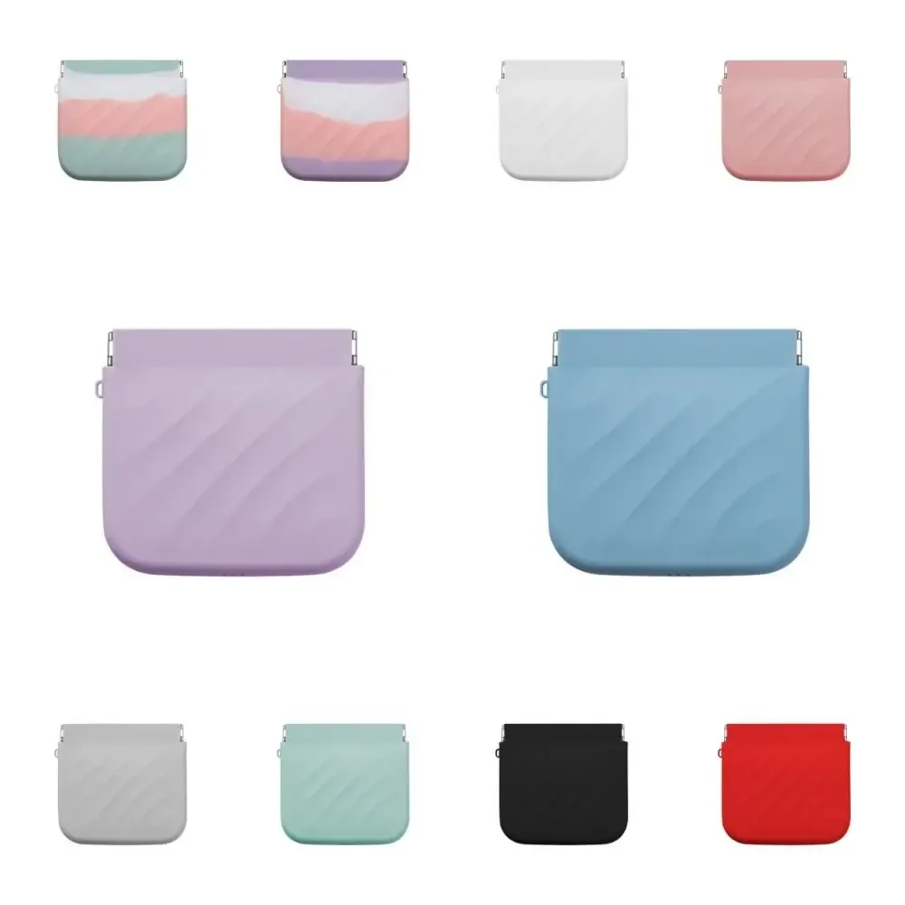 mini sac cosmétique simple en silicone, trousse de maquillage, accessoires de voyage, porte-monnaie, sac de rangement, sac de rangement pour bijoux, sac à ressort en forme de feuille, pour filles