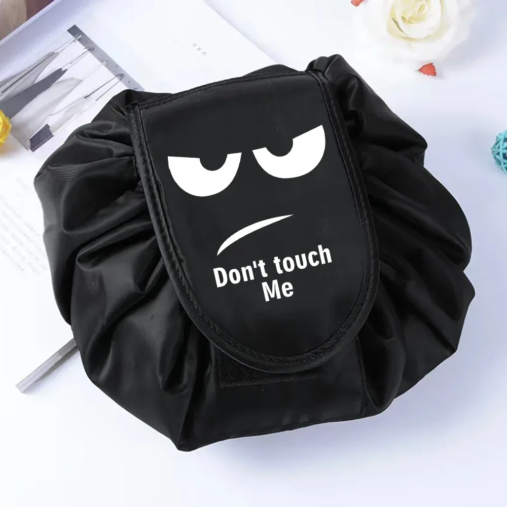 sac de rangement portable étanche pour cosmétiques, sac paresseux de proximité wstring, poudres de maquillage magiques, grande capacité, trousse de beauté de toilette de voyage