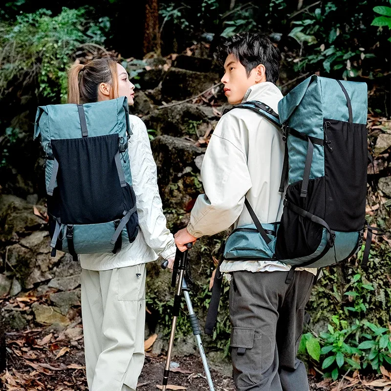 sac à dos de randonnée royal mountain 40l en tissu x-pac avec support de cadre pour la randonnée, l'alpinisme et les voyages de courte durée en extérieur