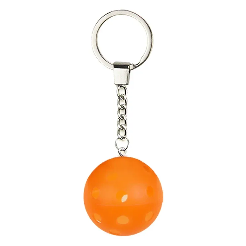 mini porte-clés unisexe en métal style sportif, raquette de pickleball, accessoires de décoration pour sac à main et sac à dos