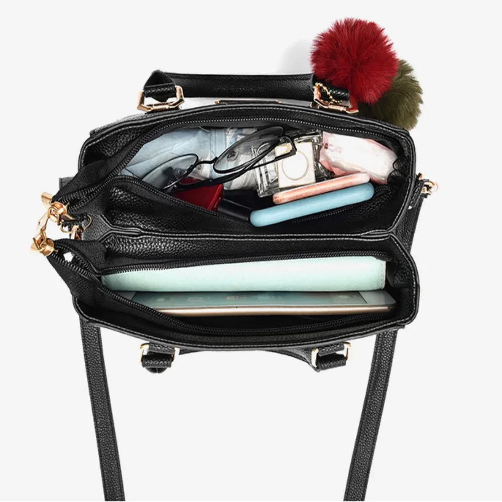 sacs à main en cuir tendance pour femmes et filles, sac à bandoulière de grande capacité, sacoche à poche ouverte, sac de shopping de haute qualité