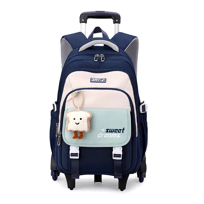 sacs à dos scolaires à roulettes pour filles, mochila, sac à dos enfant, bagage à roulettes, sac à dos scolaire