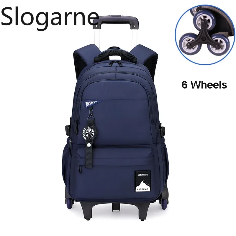 sac à roulettes pour étudiants, sacs à roulettes pour garçons, sacs à dos de voyage pour hommes avec roulettes, sac à bagages imperméable de grande capacité