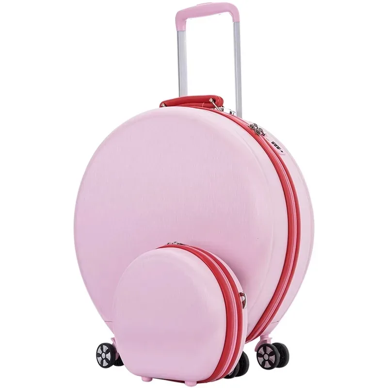 sac voyage polochon pc rose noir beige toupie poignée confortable roue universelle 360 degres impermeable
