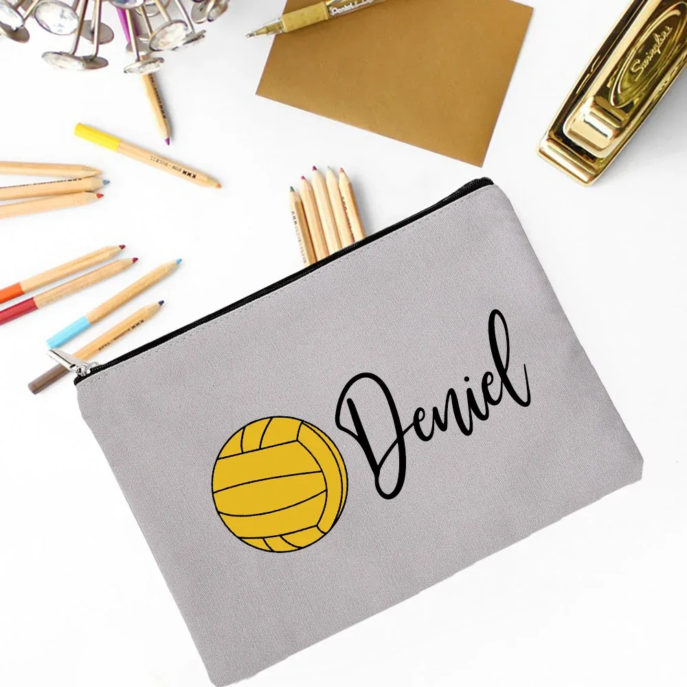 sac à crayons de football personnalisé, trousse à crayons avec nom personnalisé, fournitures de papeterie scolaire, sacs de rangement, cadeau de noël et d'anniversaire pour enfant