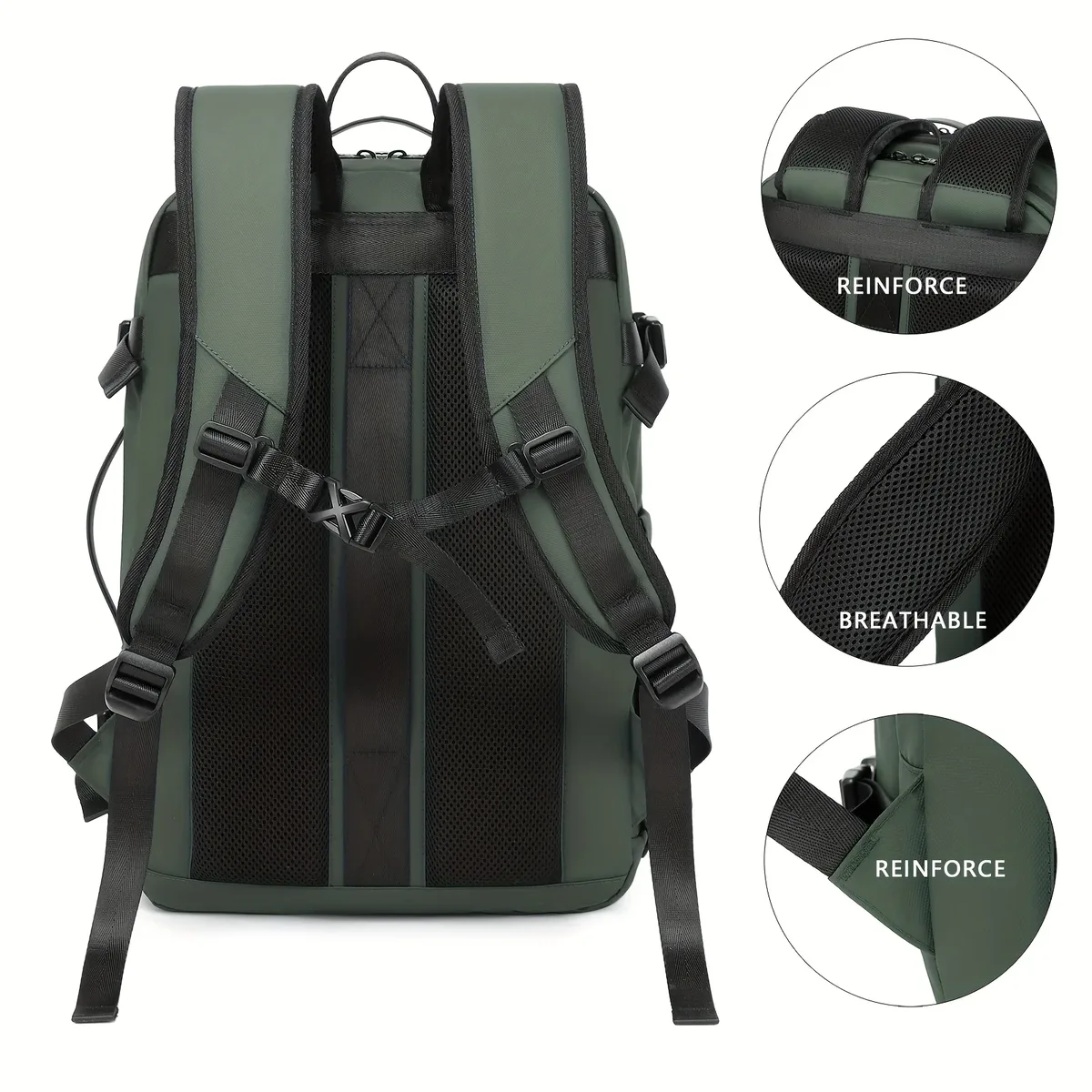 sac à dos de compression sous vide de grande capacité, sac à dos pour ordinateur portable, sac à dos de randonnée de loisirs