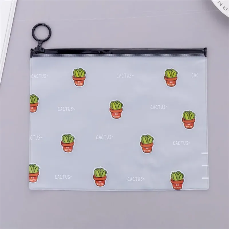 sac à cosmétiques en pvc transparent cactus pour femmes, sac à cosmétiques à fermeture éclair, organisateur de produits de toilette de voyage, sac de rangement étanche, pochette de lavage de maquillage