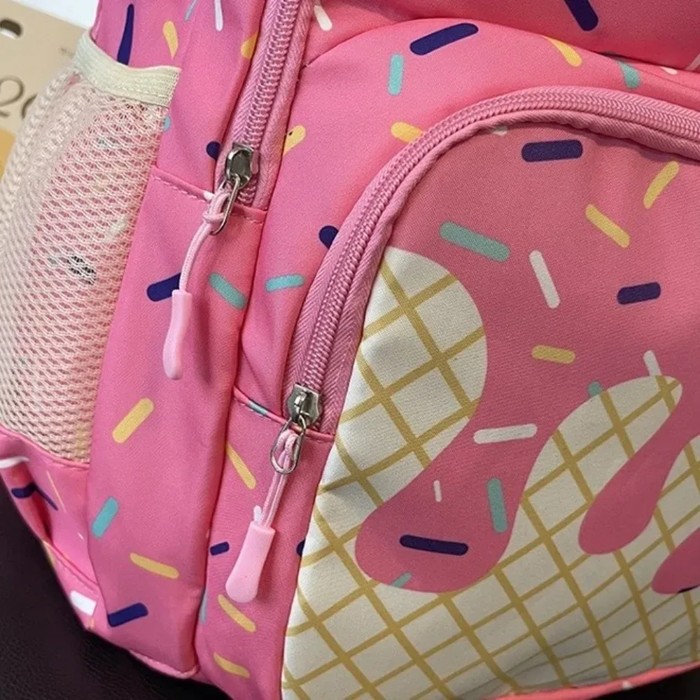 sac dos tissu oxford imprimé crème glacée bleu rose polyester femmes etudiants rangement voyages sorties