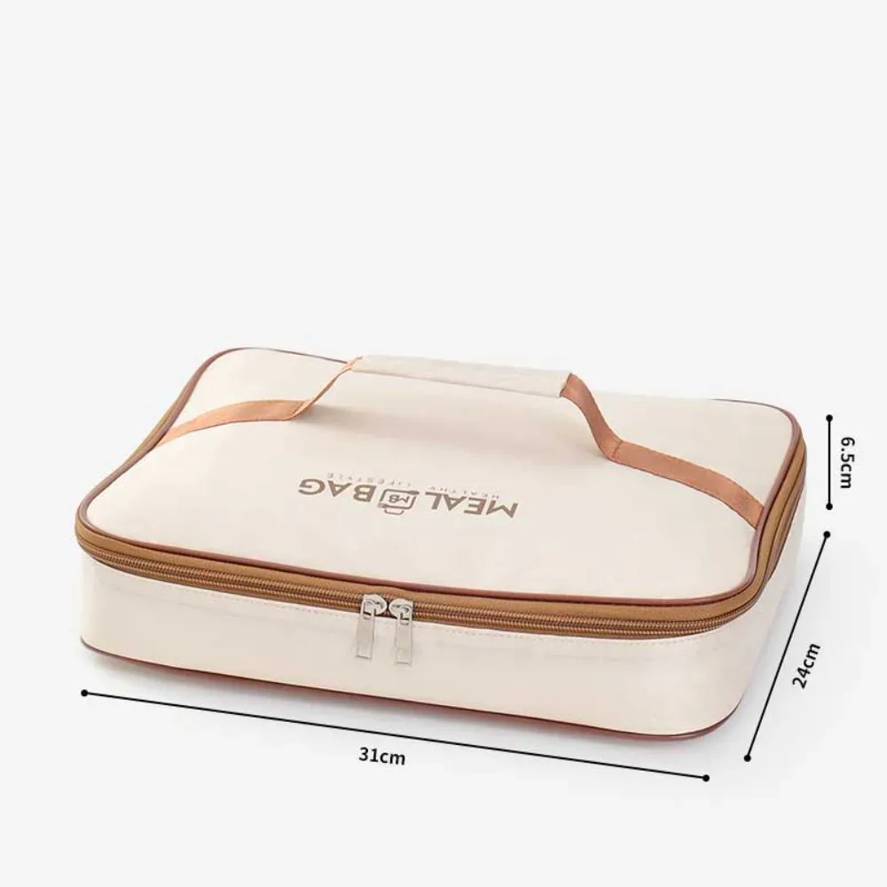nouveau sac de rangement de boîte à déjeuner en papier d'aluminium, sac d'isolation thermique isolé oxford, sac thermique de grande capacité pour aliments, pique-nique
