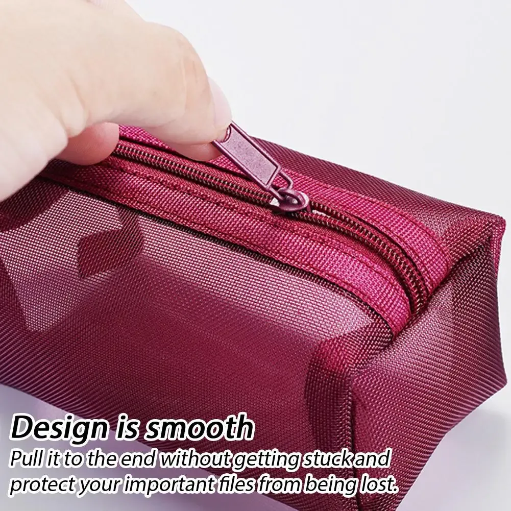 pochette à monnaie carrée 3d vintage foncée en nylon, grande capacité, organiseur de cartes, mini pochette de rangement pour clés, rouge à lèvres, écouteurs