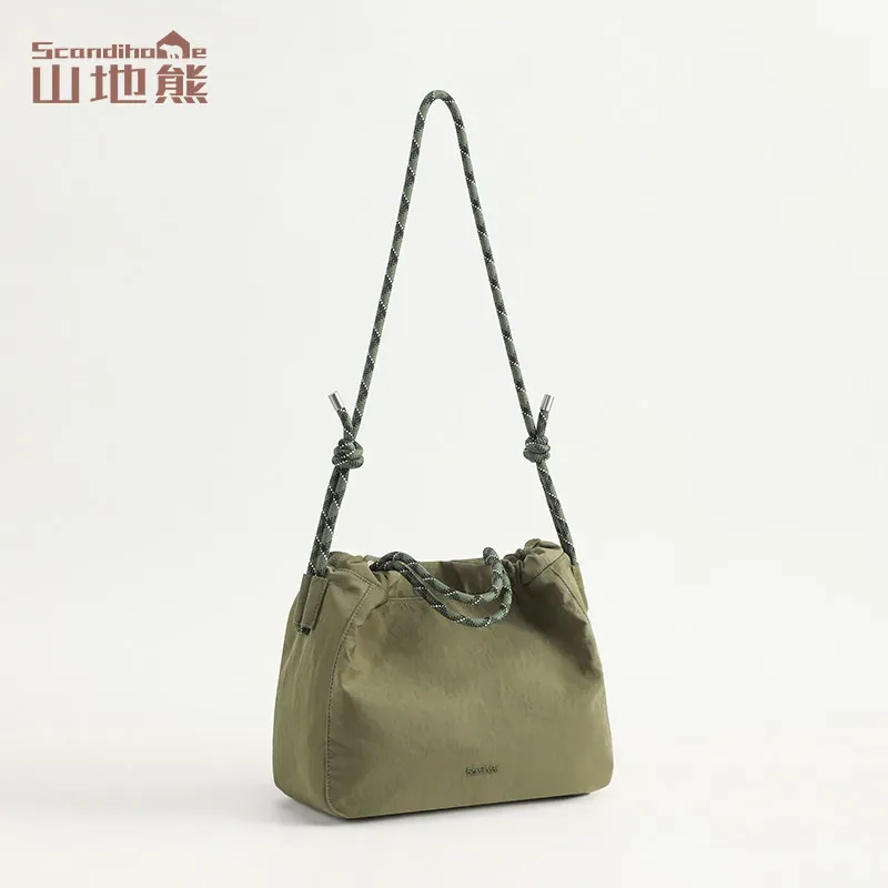 sac fourre-tout à cordon de grande capacité, sac à main léger en nylon de 9,5 l, sac à bandoulière imperméable pour femmes, sac à bandoulière multi-positions