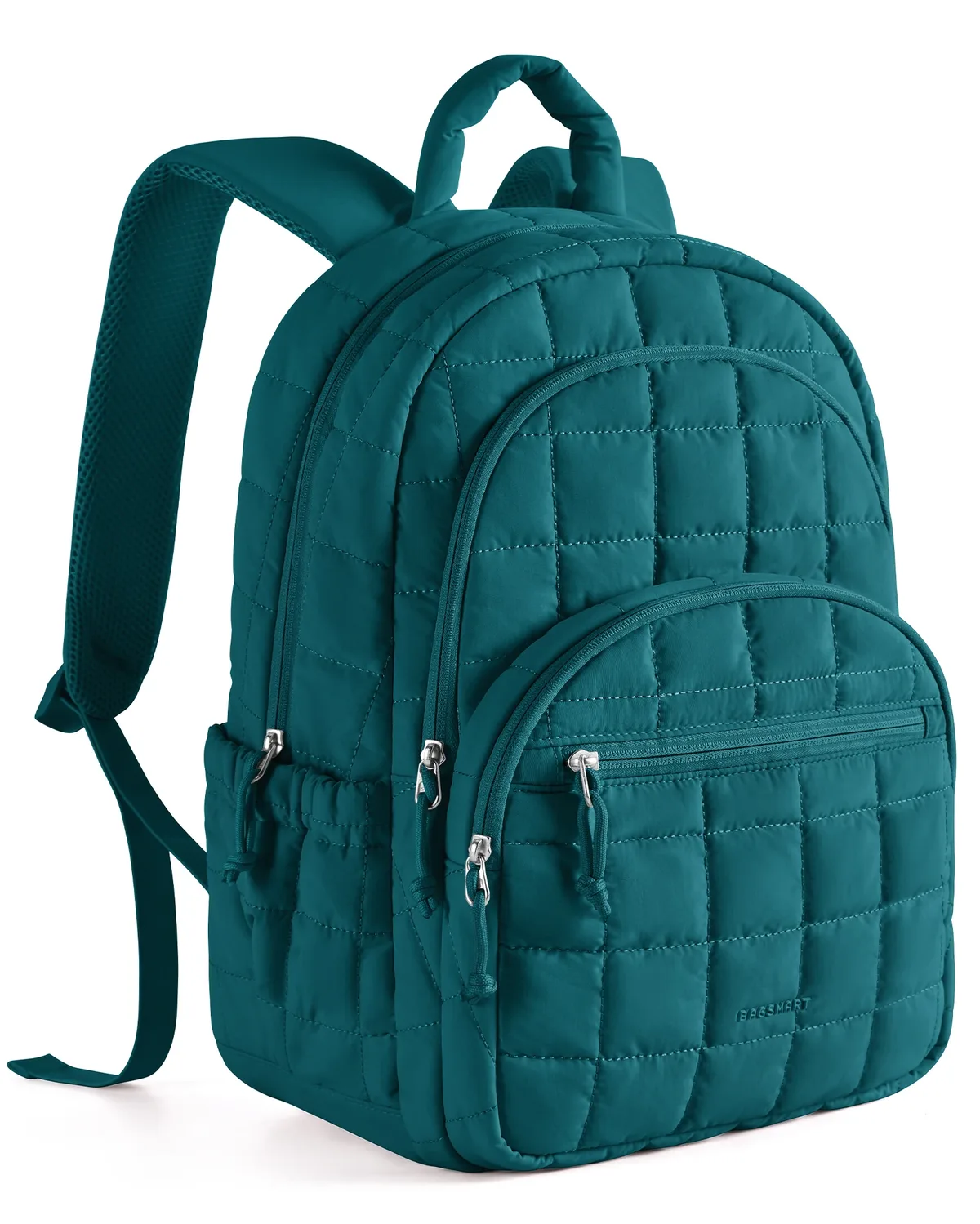 sac dos nylon beige carreaux 20 35 litres bandes soutien ventilées poignée souple compartiment téléphone portable courbe physiologique dos