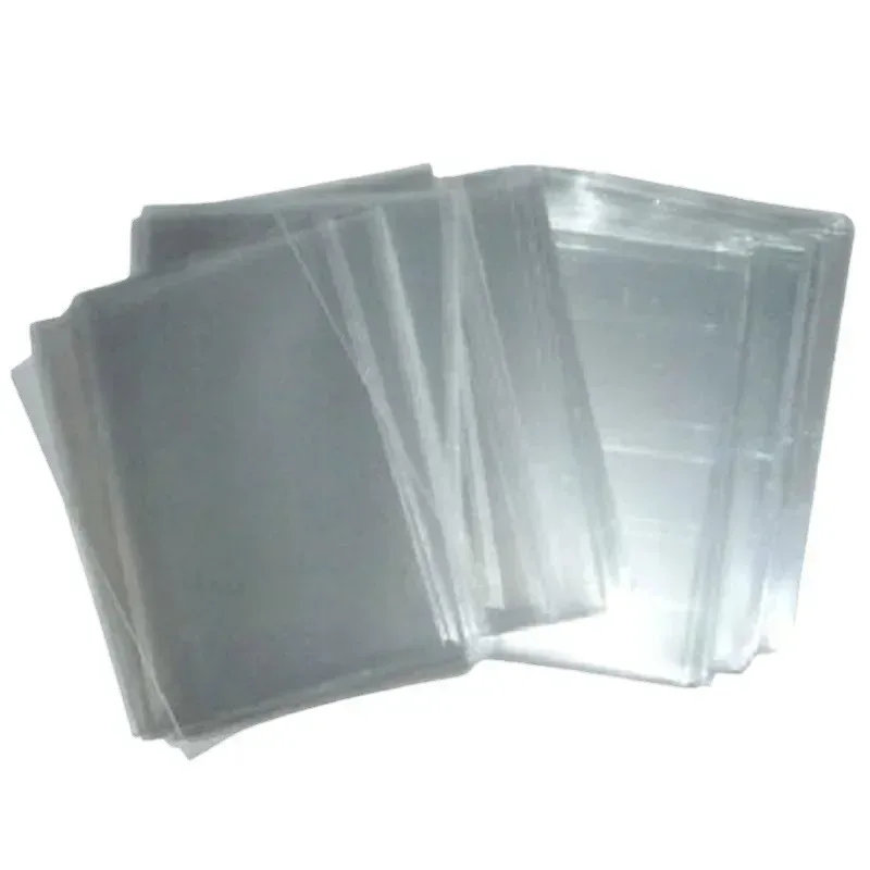 100 pièces/ensemble transparent jeu carte manchon id porte-carte de crédit couverture sac étui cartes de jeu d'affaires protecteur manchon organisateur