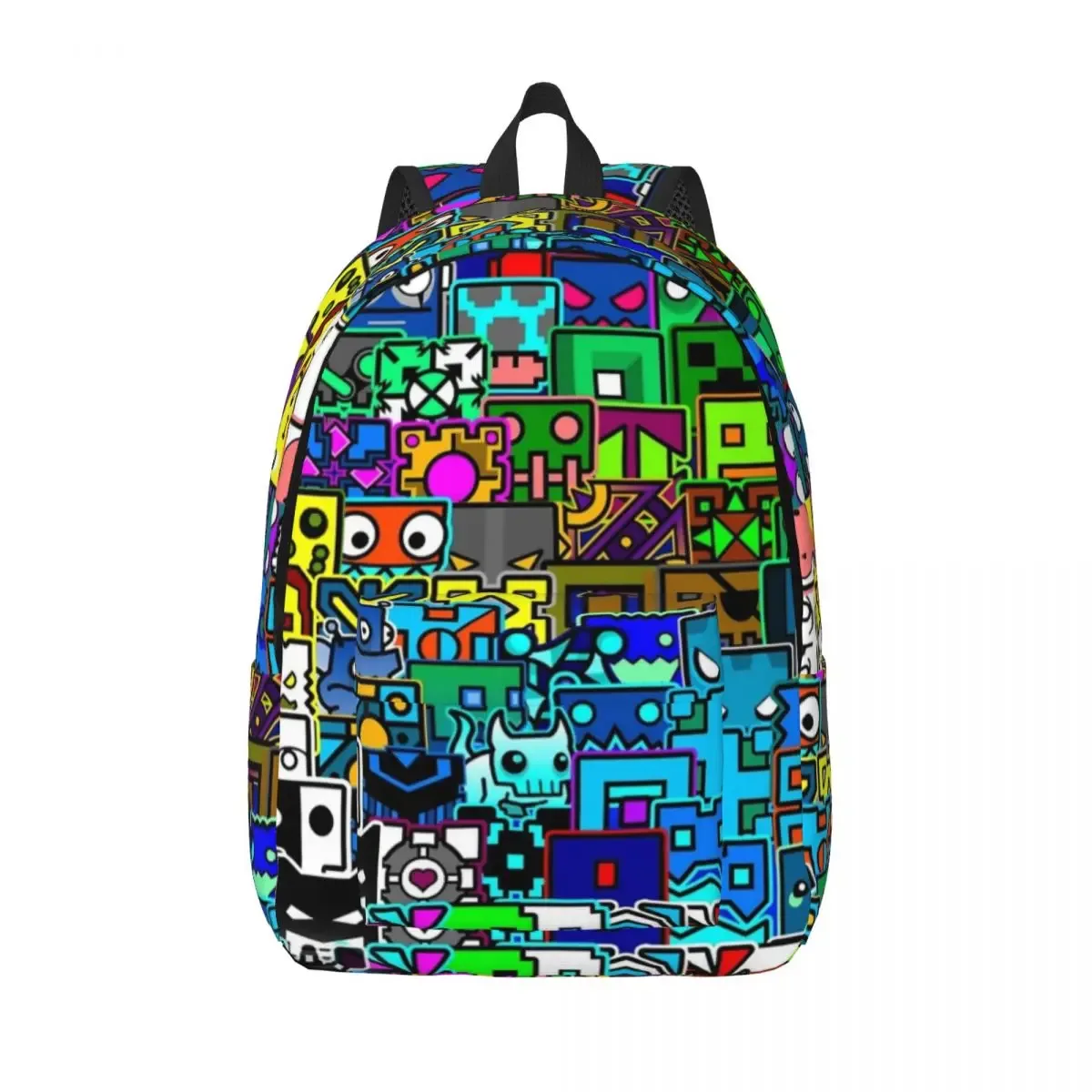 Géométrie Cube Gaming Dash modèle sac à dos pour hommes femmes adolescent lycée travail sac à dos ordinateur portable sac à bandoulière sport