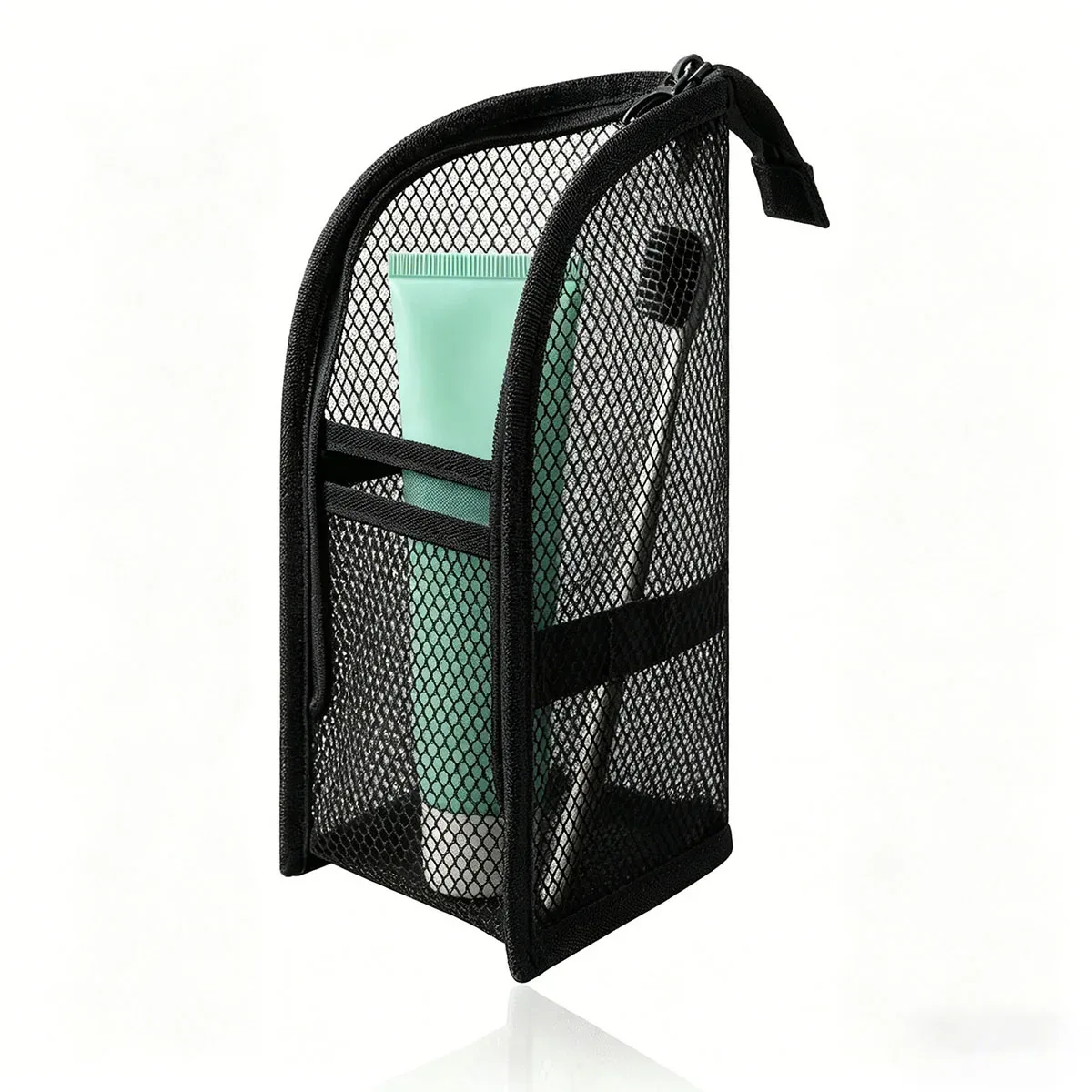 trousse de toilette en maille respirante à séchage rapide, étui à brosse à dents, organisateur de cosmétiques anti-moisissure pour voyage, dortoir universitaire, salle de sport, douche