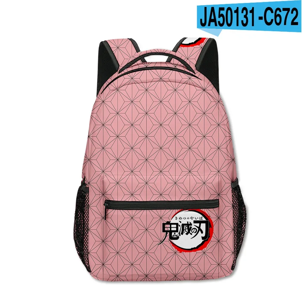 sac dos tissu oxford uni dessin animé géométrique multicouleurs triangles carreaux bandoulière arquée usage voyage