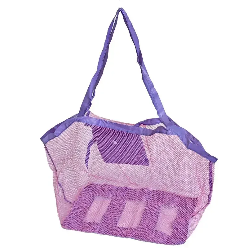 sac de rangement pliable pour jouets de plage pour enfants, 1 pièce, sac de transport en maille portable pour transporter des outils de pioche de sable, jeux en plein air