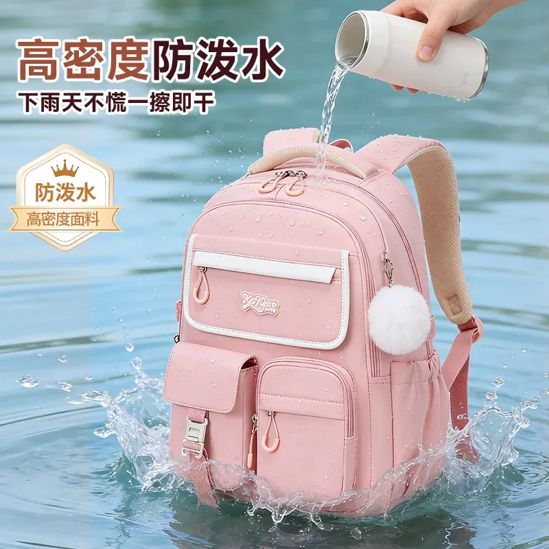 nouveau sac à dos scolaire pour étudiantes adolescentes – mignon, grande capacité, léger, imperméable en tissu oxford