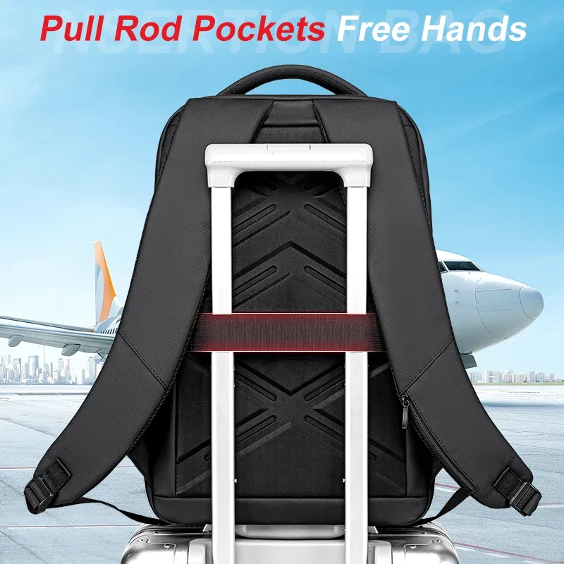 sac à dos fenruien, sac pour ordinateur portable 16 pouces pour homme, grande capacité, extensible, capacité accrue, sac de voyage