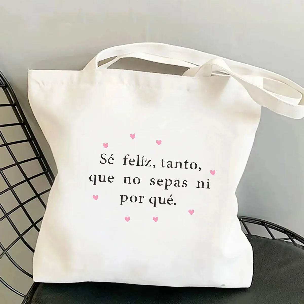 femmes sac à bandoulière graphique harajuku shopper sacs grande capacité toile fourre-tout sac à main sans fermeture éclair eco décontracté fille sacs à main