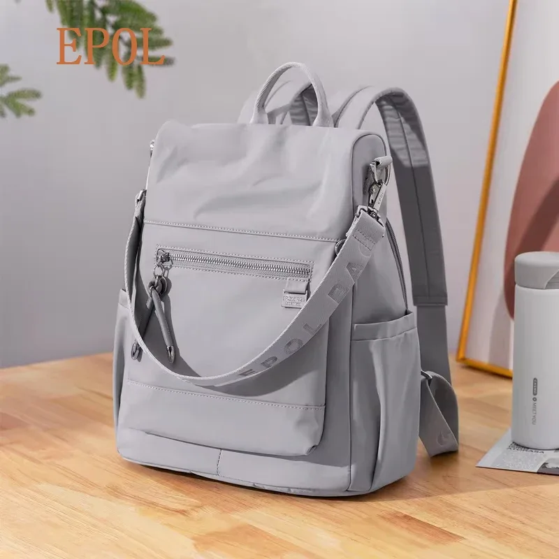 sac à dos femme epol tendance 2026 grande capacité multi-poches léger décontracté mode voyage 6114-09