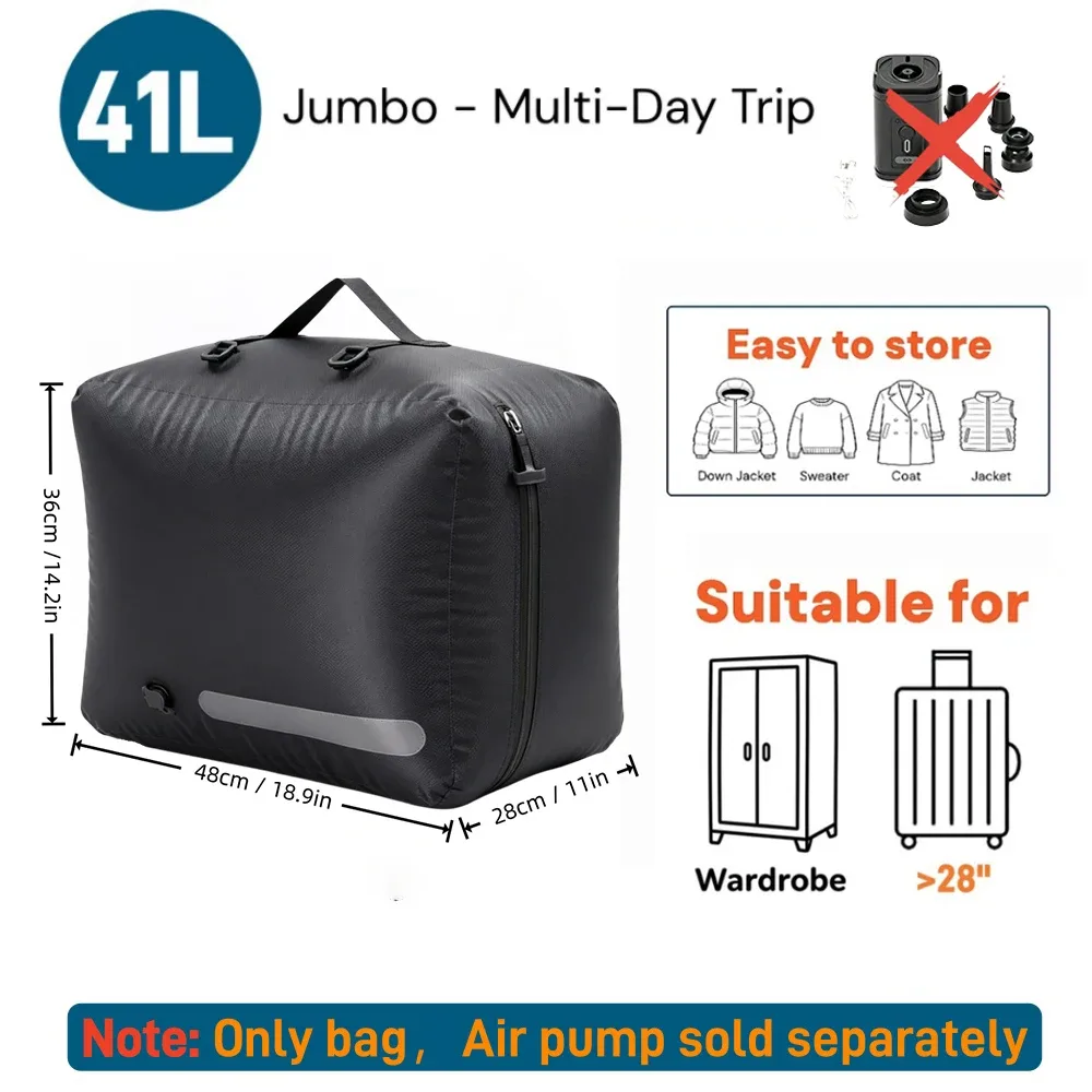 sacs de compression de voyage, sacs de rangement sous vide imperméables pour vêtements et valises, sacs gain de place pour les essentiels de voyage et de déménagement,voyage & avion accessoire,vacances indispensable
