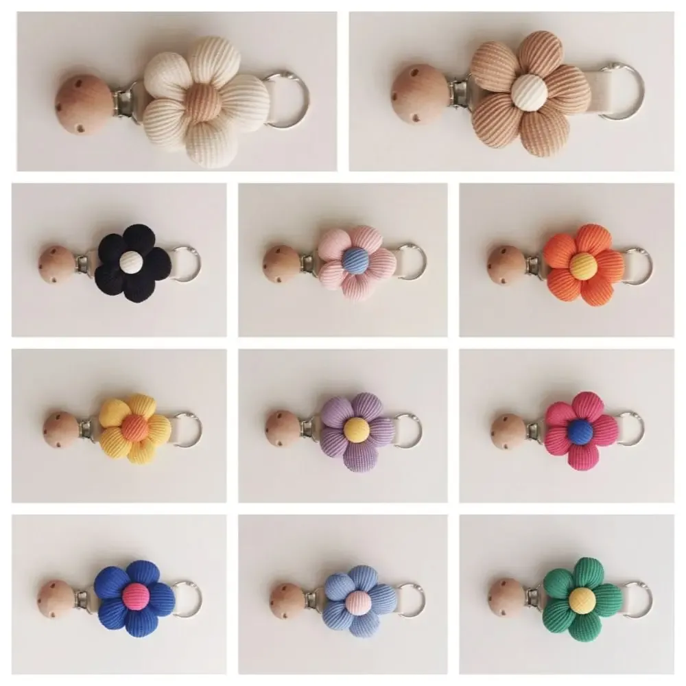 clip de chapeau à fleurs en coton anti-perte, clip en bois suspendu sur le sac, porte-chapeau de voyage, organisateur gadget por