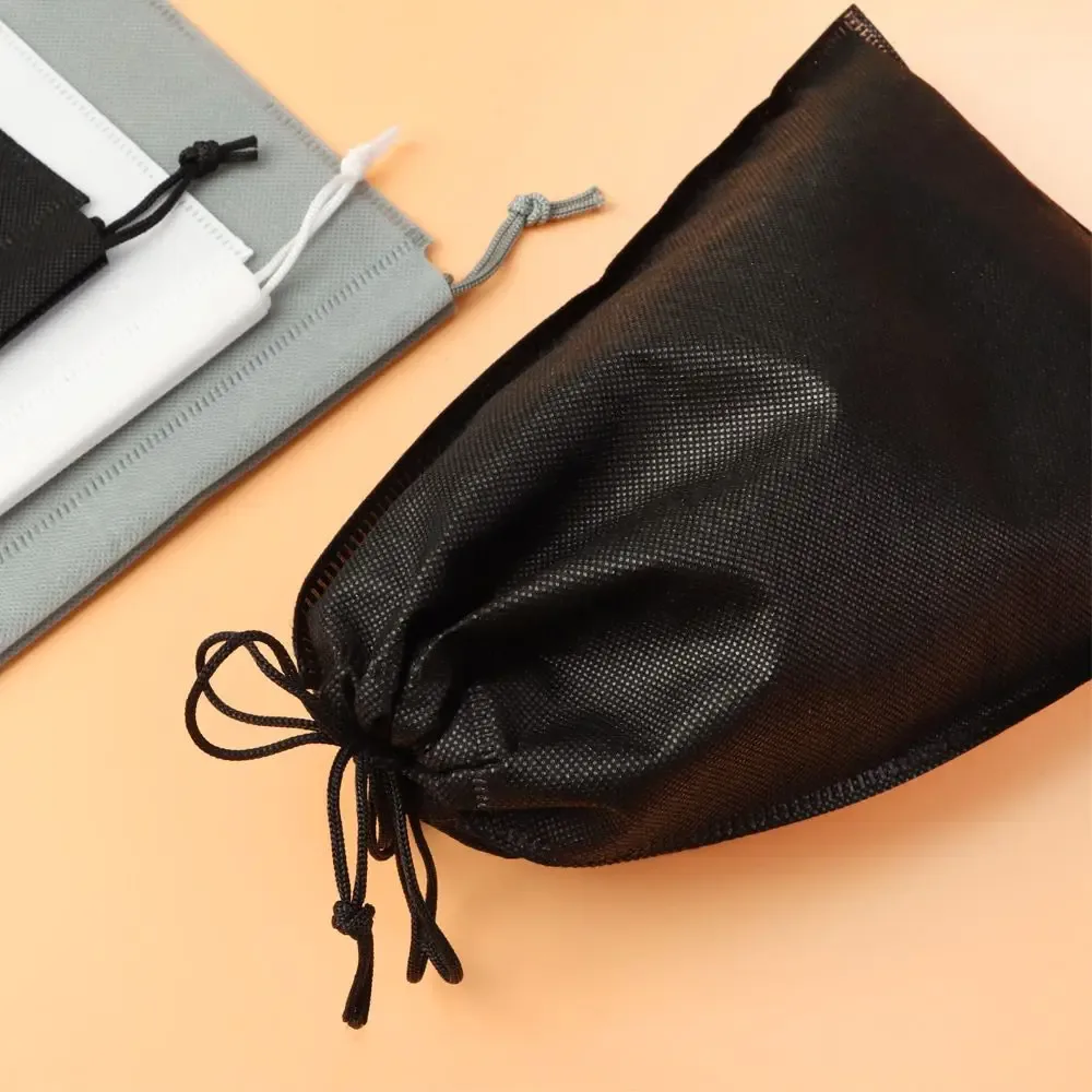 sac de rangement anti-poussière avec cordon de serrage pour voyage, sacs à cordon pour chaussures, non-tissé