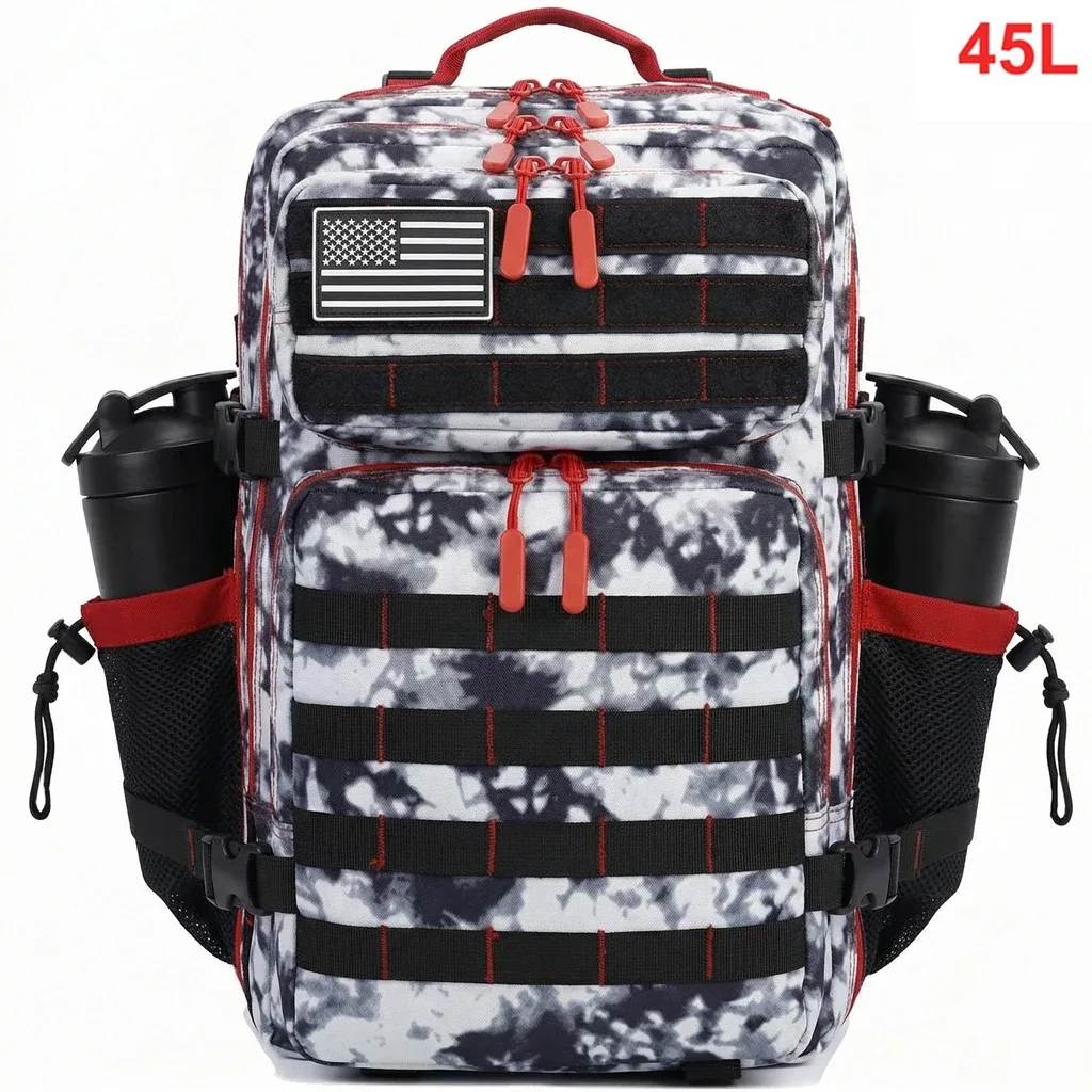sac dos oxford université camouflage kaki noir bandes velcro ceinture coussin air imperméable usage voyage randonnée camping