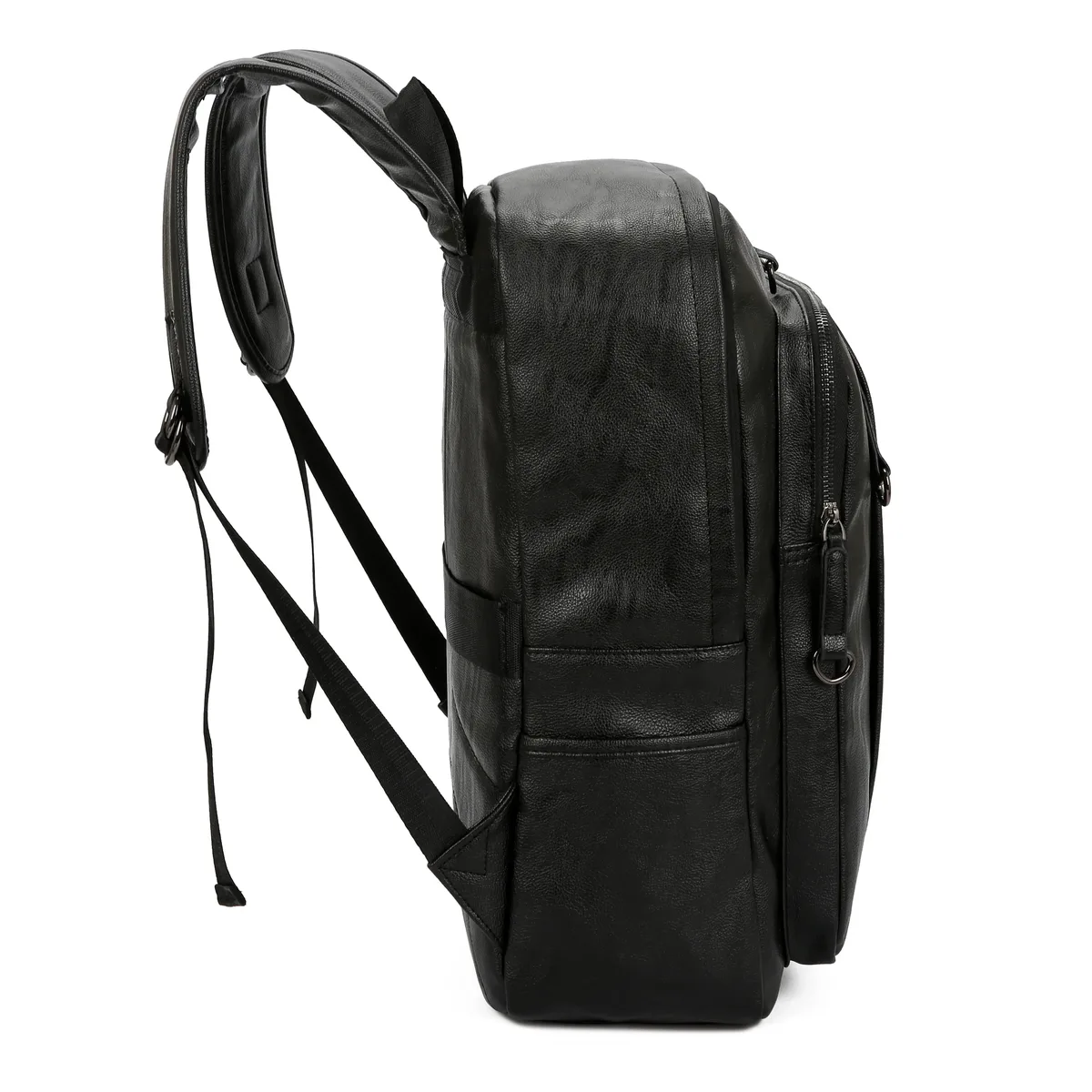 sac à dos en cuir de grande capacité pour hommes d'affaires, simple, de haute qualité, solide, vintage, décontracté, pour jeunes, loisirs, voyage
