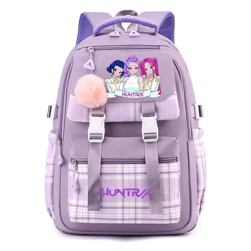 sac à dos d'étudiant k-pop demon hunters, cartable de grande capacité pour adolescents, sac à dos de voyage pour ordinateur portable pour femmes, cadeau