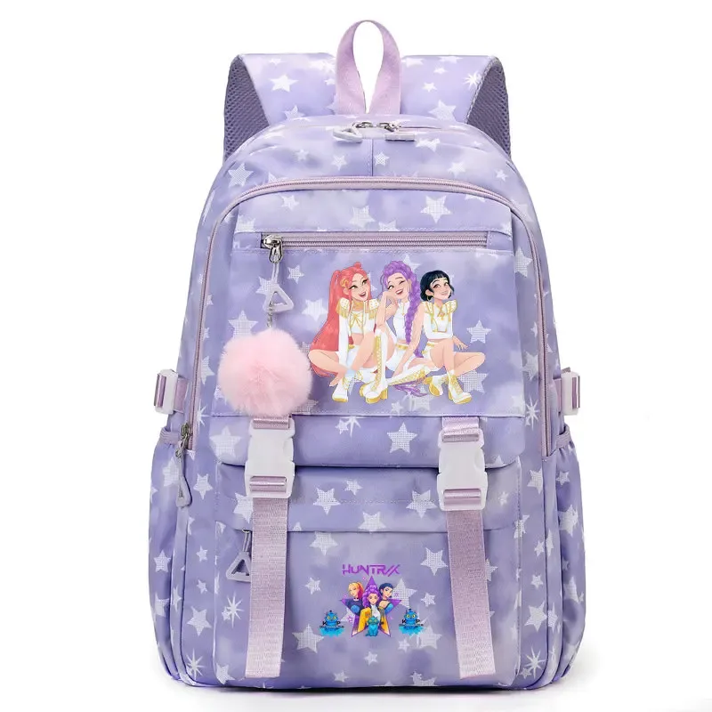 sac à dos kpop demon hunters pour étudiantes, lycéennes, collégiennes, polyvalent, adapté au quotidien et aux activités de plein air