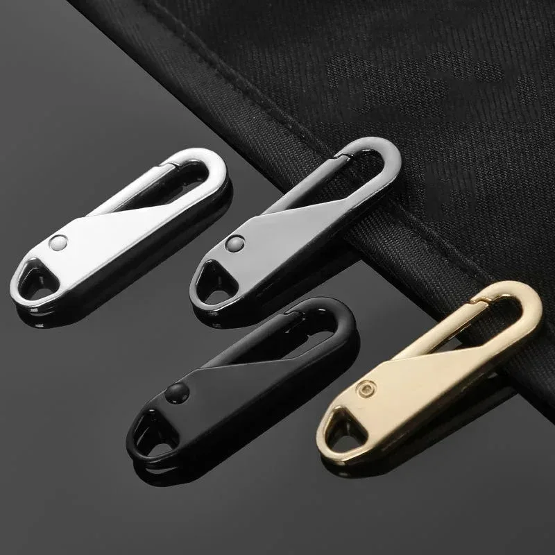 1-10 pièces tirettes de fermeture éclair, réparation instantanée de fermeture éclair, remplacement de boucle de sac, tête de fermeture éclair pour sac de voyage et valise, artisanat de couture diy