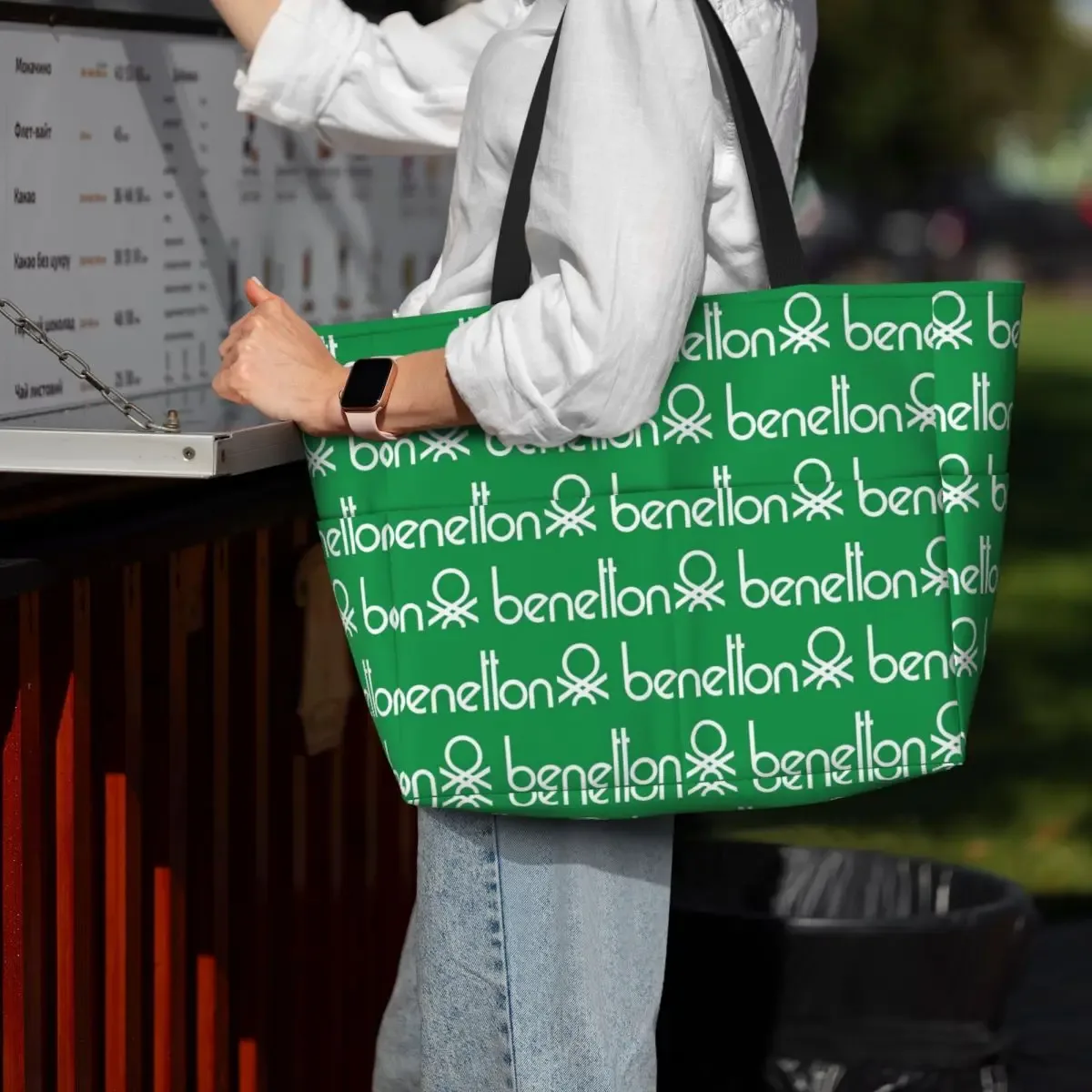 sac fourre-tout de plage united colors of benetton, sac de sport, de yoga, grand sac fourre-tout pour femmes, sac de voyage, sac de fitness