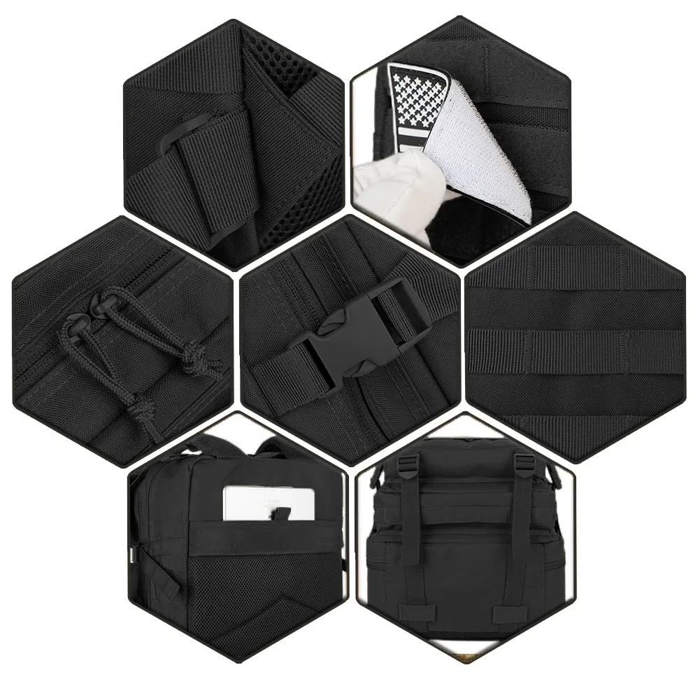 sac à dos tactique 30/50l pour homme, sac de voyage, sac de survie en plein air, sac d'assaut 3p, sac edc molle, sac de randonnée, trekking et chasse