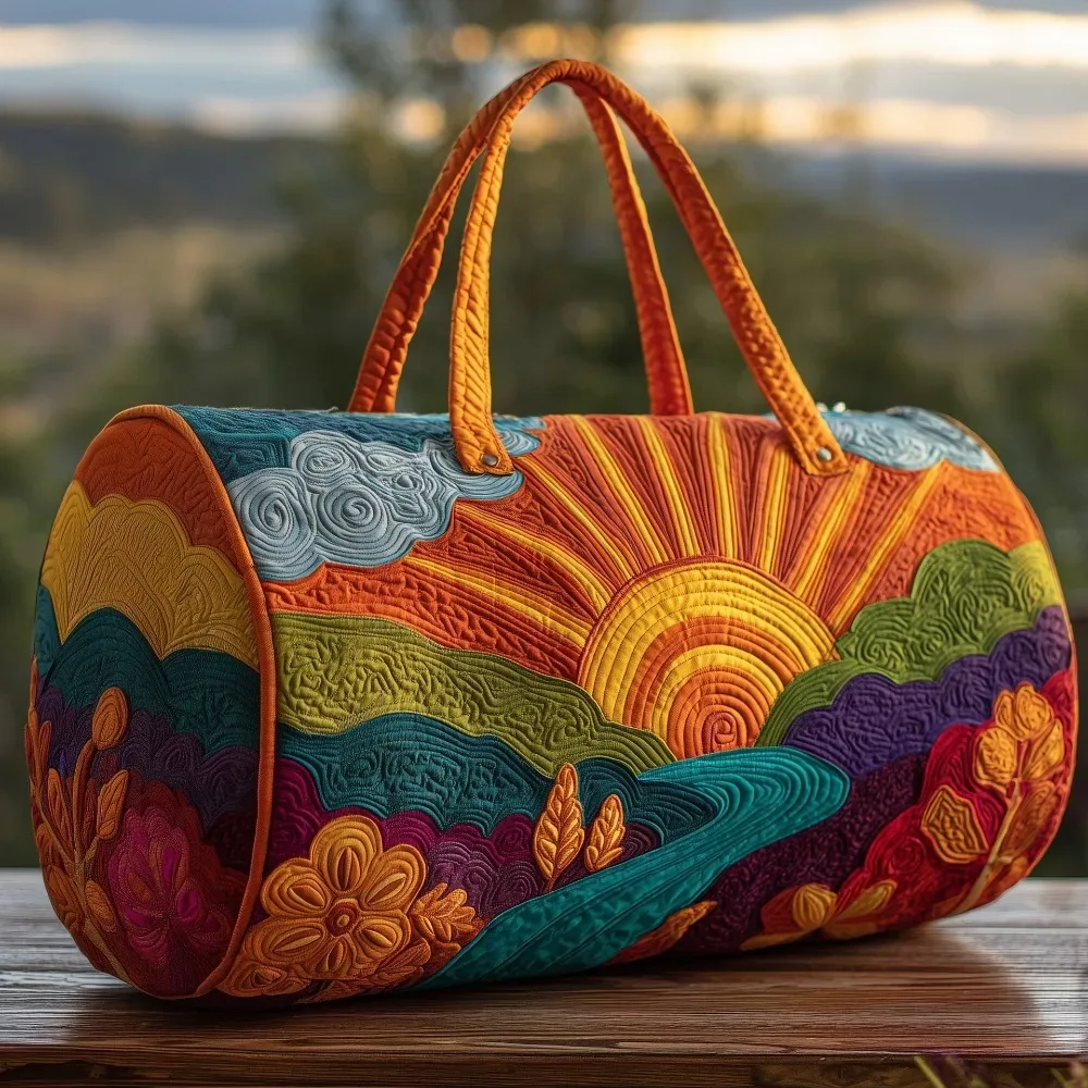 sac de voyage matelassé à sangle réglable, grande capacité, matelassage 3d, sac de voyage, sac fourre-tout, sac à main pour courtes distances