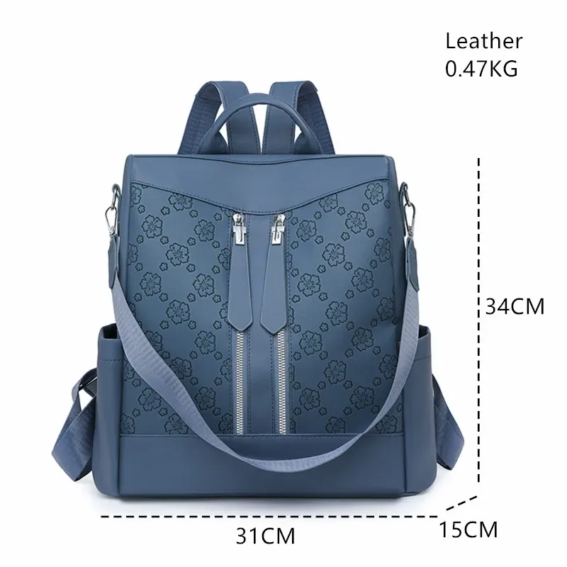 sac à dos antivol de grande capacité pour femmes, sac à main de voyage en cuir, sac à bandoulière élégant pour dames, travail, collège, usage quotidien