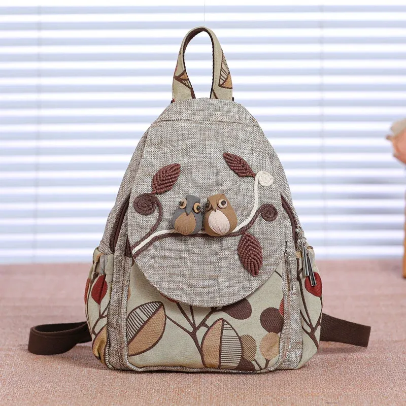 sac à dos de voyage motif aliments 3d pour femmes, sac à dos en lin de haute qualité, sac à dos de luxe pour filles, joli style, mode féminine