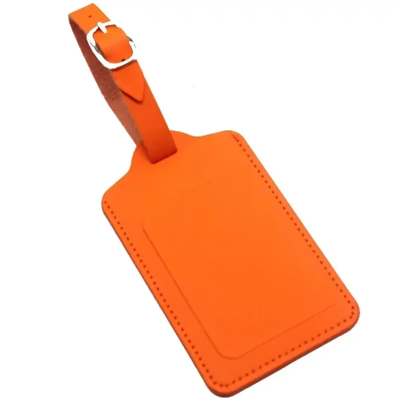 étiquettes de bagage en cuir pu pour femmes et hommes, accessoires de voyage, valise, identification, adresse, porte-nom, étiquettes d'embarquement, étiquette portable