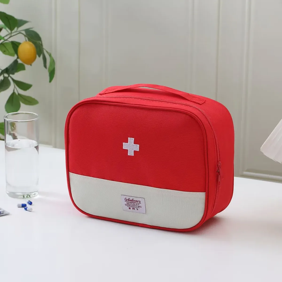 sac médical de voyage portable, trousse d'urgence pour la maison et l'extérieur, sac à médicaments personnel en tissu oxford, sac de rangement pour les voyages d'affaires
