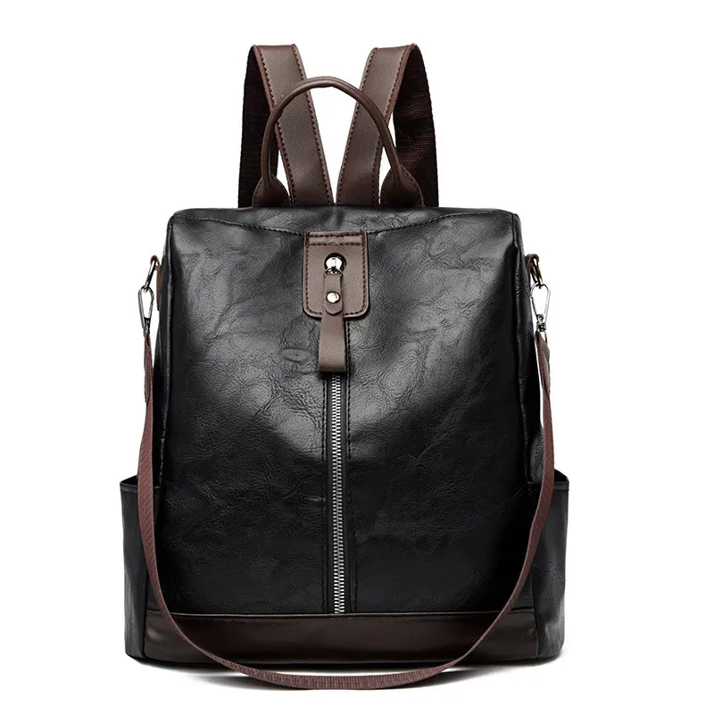 Sacs à dos antivol pour femmes, marque célèbre, sac à dos de voyage en cuir PU de bonne qualité, sacs à main à bandoulière de grande capacité pour dames