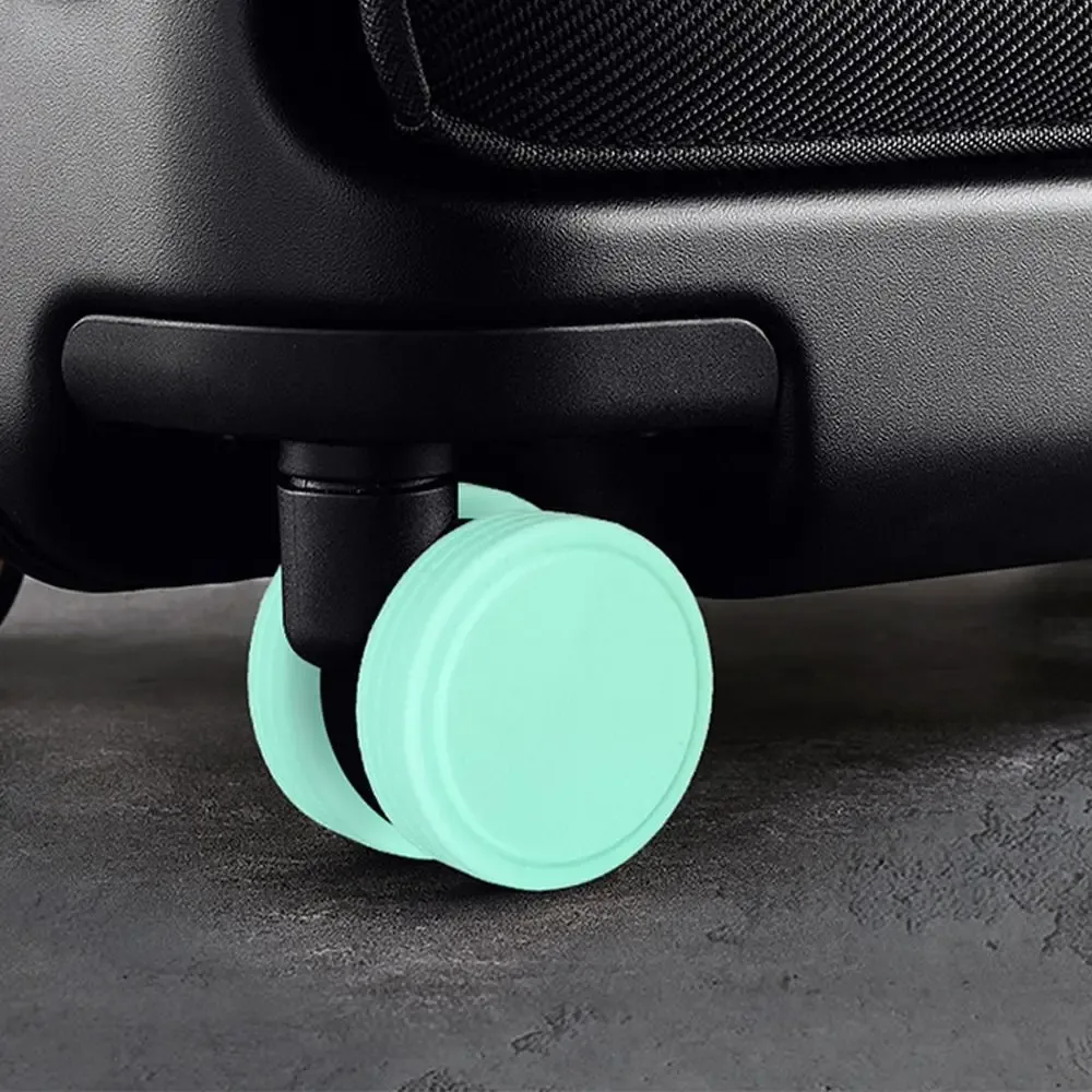 anneaux de protection de roues de bagages en silicone, 8 pièces, accessoires de bagages, couverture de roues pour la plupart des bagages, réduit le bruit pour les bagages de voyage