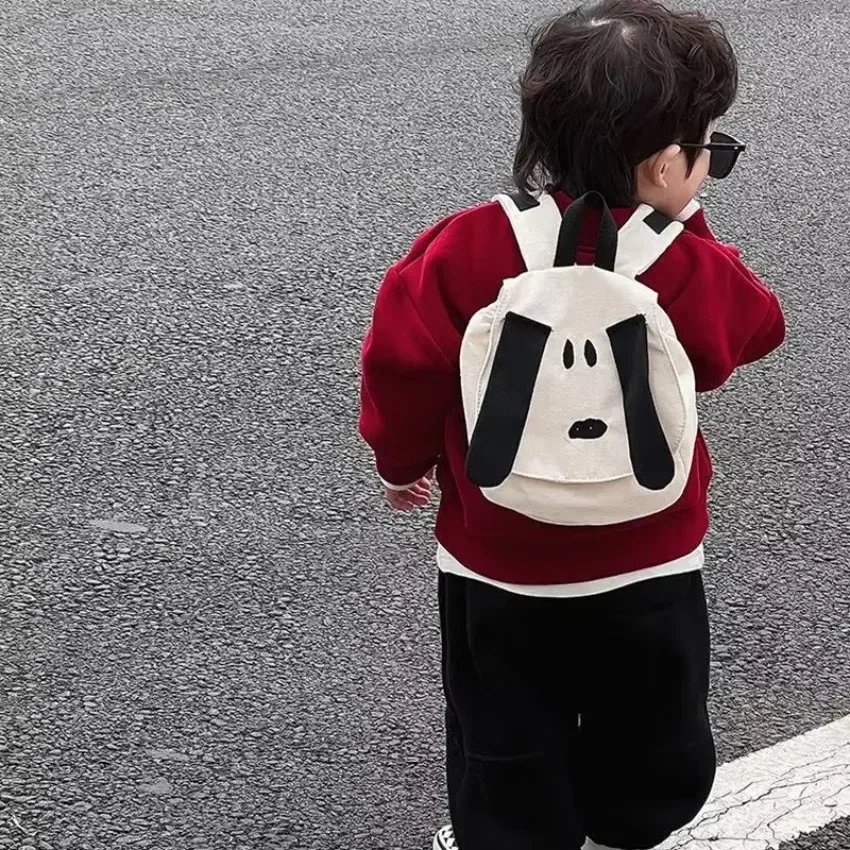 1 pièces sac à dos dessin animé chien mignon garçons et filles mode toile sac de voyage