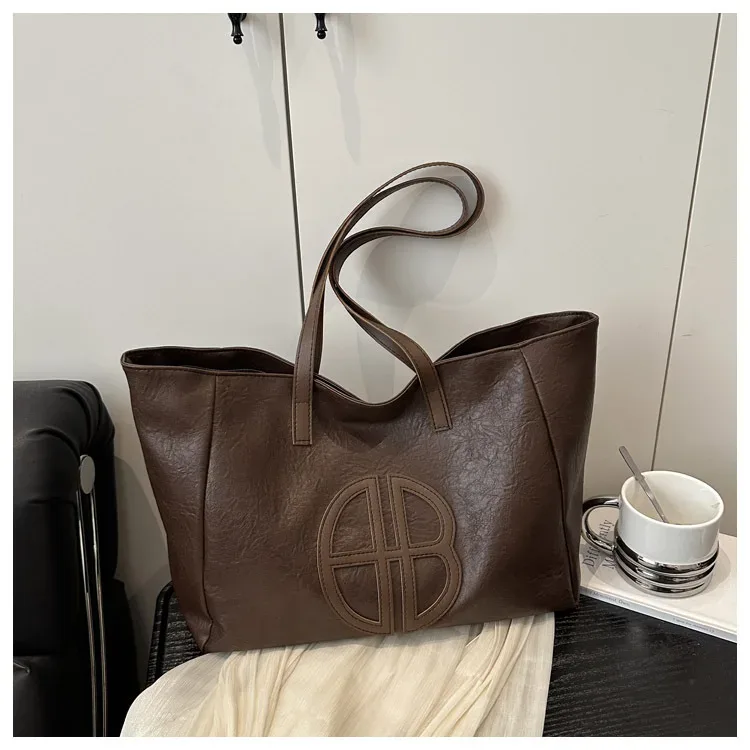 nouveau sac fourre-tout rétro grande capacité pour femme 2026, sac à main épaule décontracté et tendance pour le quotidien