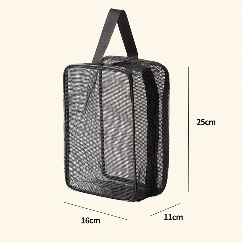 organiseurs de douche en maille pour voyage, trousse de toilette pour un accès rapide aux produits de salle de bain, organisateur cosmétique polyvalent pour la salle de sport, le camping