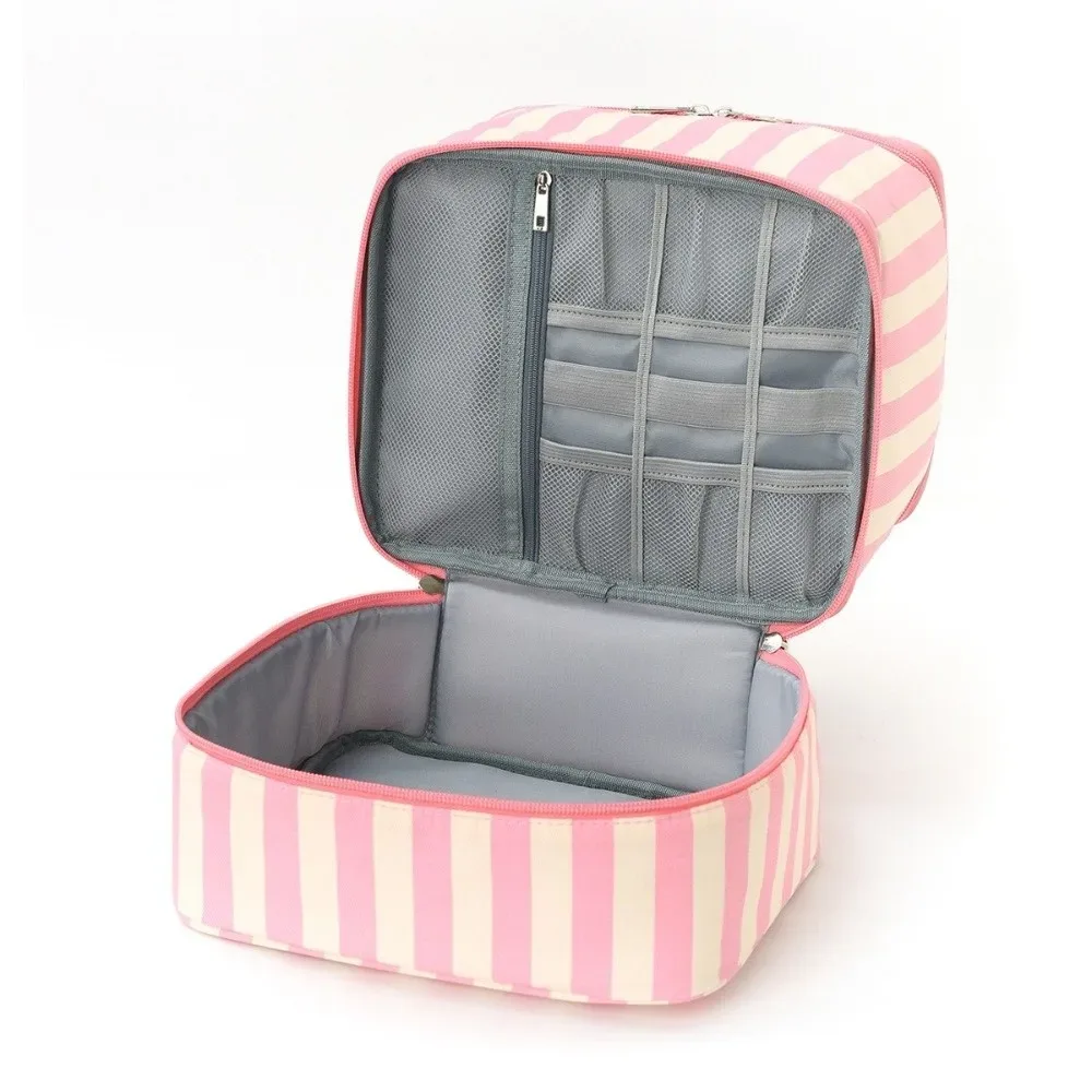 sac de rangement de vernis à ongles double couche, sac de rangement d'huile essentielle portatif de grande capacité, sac à cosmétiques à 30 compartiments